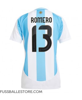 Günstige Argentinien Cristian Romero #13 Heimtrikot Damen Copa America 2024 Kurzarm